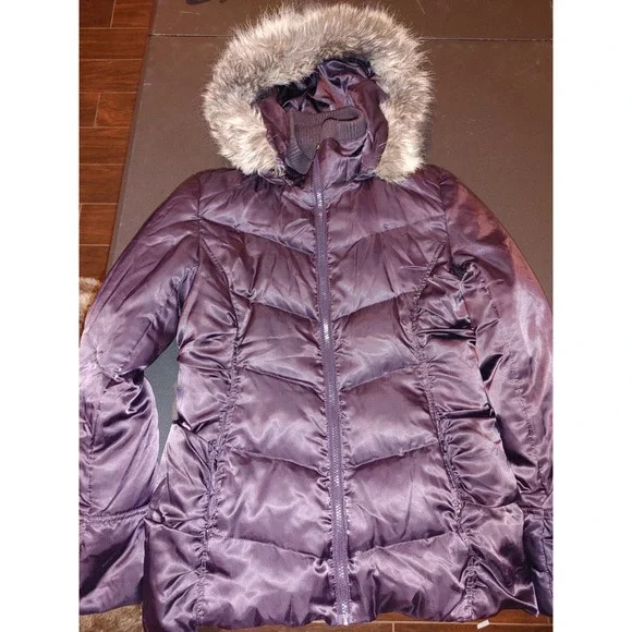 Guess Jackets Coats Guess Down Puffer Jacket Gray Black With